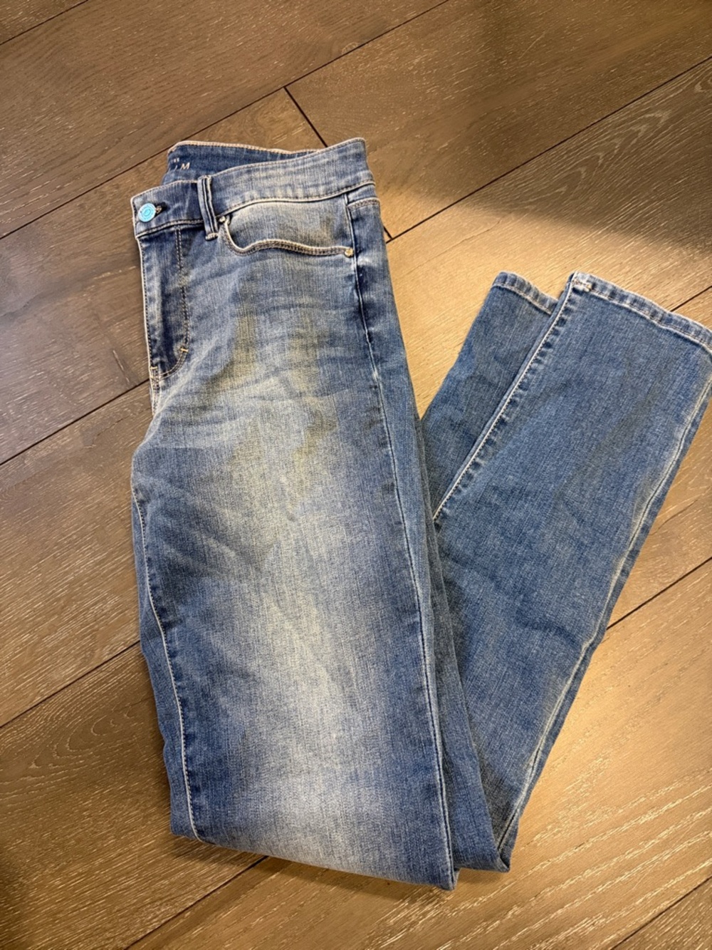 White House Black Market Women's Slim Straight Blue Jeans